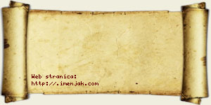 Jovanka Galjković vizit kartica